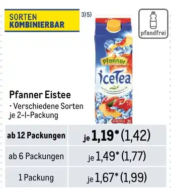 METRO Pfanner Eistee Angebot