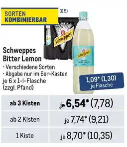 METRO Schweppes Bitter Lemon Angebot