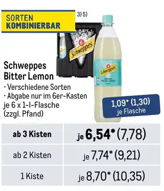 METRO Schweppes Bitter Lemon Angebot