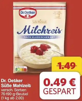 Famila Nord West Dr. Oetker Süße Mahlzeit Angebot