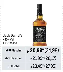 METRO Jack Daniel's Angebot