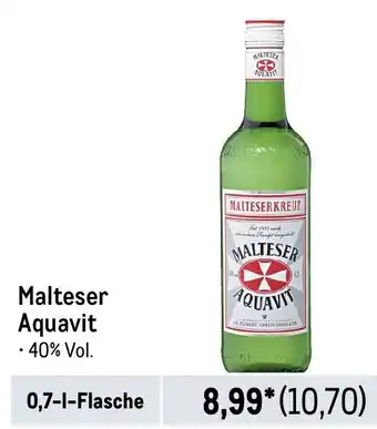 METRO Malteser Aquavit Angebot