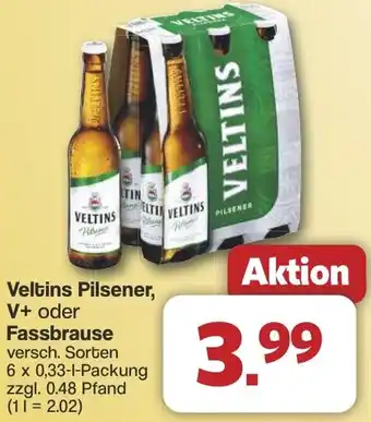 Famila Nord West Veltins Pilsener, V+ oder Fassbrause Angebot