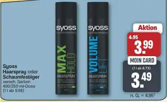 Famila Nord West Syoss Haarspray oder Schaumfestiger Angebot