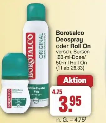 Famila Nord West Borotalco Deospray oder Roll On Angebot