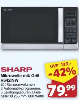 Famila Nord West SHARP Mikrowelle mit Grill R6421NW Angebot