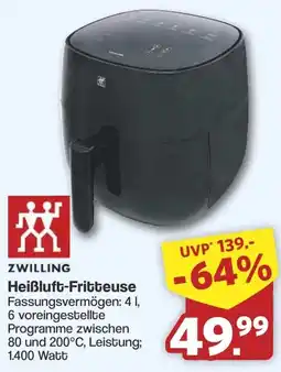 Famila Nord West ZWILLING Heißluft-Fritteuse Angebot