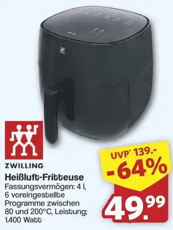 Famila Nord West ZWILLING Heißluft-Fritteuse Angebot