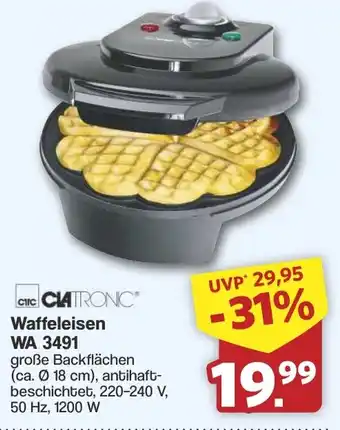 Famila Nord West CIATRONIC Waffeleisen WA 3491 Angebot