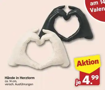 Famila Nord West Hände in Herzform Angebot