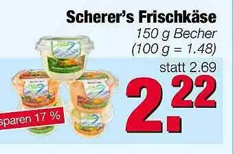 Edeka Scherer Scherer's Frischkäse Angebot