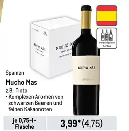 METRO Mucho Mas z.B.: Tinto Angebot