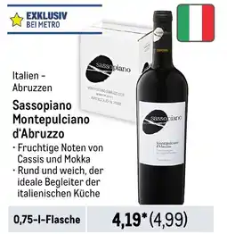 METRO Sassopiano Montepulciano d'Abruzzo Angebot