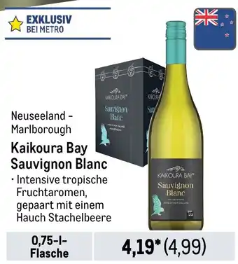 METRO Kaikoura Bay Sauvignon Blanc Angebot