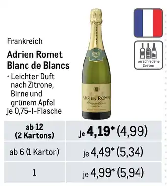 METRO Adrien Romet Blanc de Blancs Angebot