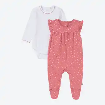 NKD Baby-Newborn-Mädchen-Strampler-Set in niedlichem Design, 2-teilig Angebot