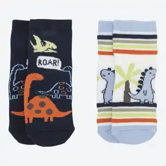 NKD Baby-ABS-Socken mit Dino-Aufdruck, 2er-Pack Angebot