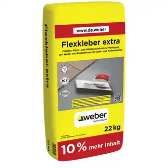 toom Baumarkt Saint-Gobain Weber Flexkleber Extra 22 kg Angebot