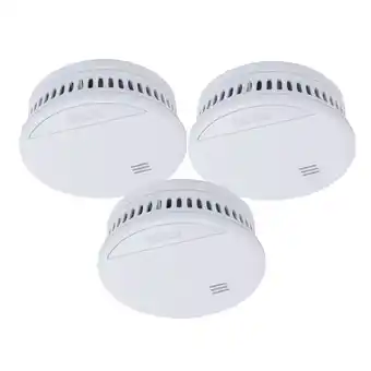 toom Baumarkt ABUS Rauchwarnmelder 3-teilig weiß Ø 10,5 x 3,6 cm Angebot