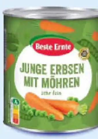 Netto Marken-Discount Beste Ernte Erbsen sehr fein mit Möhren Angebot