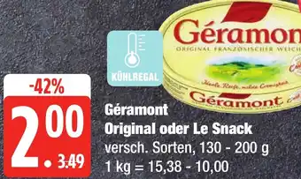 Edeka Frischemarkt Géramont Original oder Le Snack Angebot