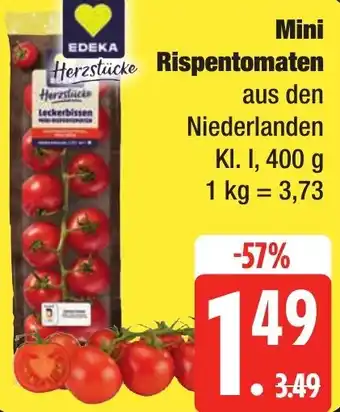 Edeka Frischemarkt EDEKA Herzstücke Mini Rispentomaten Angebot