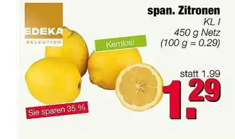 Edeka Scherer span. Zitronen Angebot