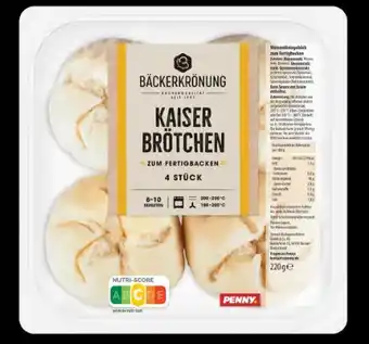 PENNY Bäckerkrönung Kaiserbrötchen Angebot