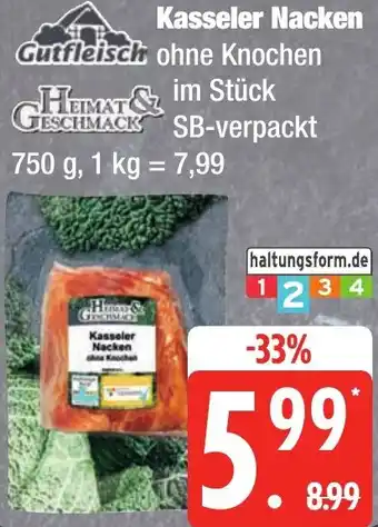 Edeka Frischemarkt Gutfleisch Kasseler Nacken Angebot