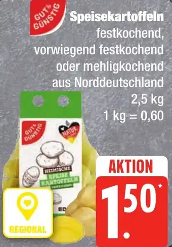 Edeka Frischemarkt Gut & Günstig Speisekartoffeln Angebot