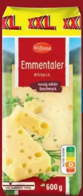 Lidl Milbona Emmentaler XXL Angebot