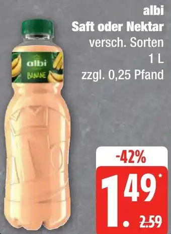 Edeka Frischemarkt albi Saft oder Nektar Angebot