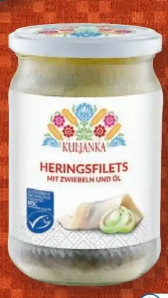 Lidl Kuljanka Heringsfilets mit Zwiebeln und Öl Angebot