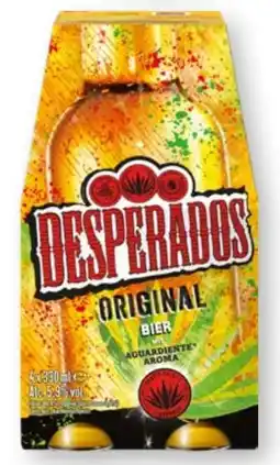 Scheck-in-Center Desperados Original Bier Angebot