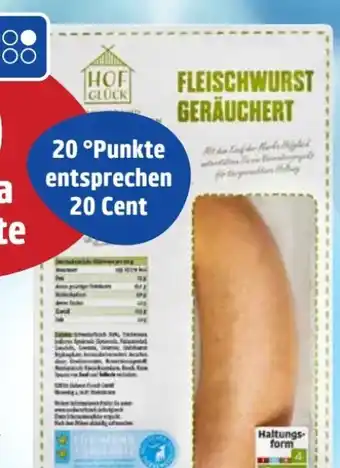 Edeka Hofglück Fleischwurst Geräuchert Angebot