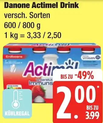 Edeka Frischemarkt Danone Actimel Drink Angebot