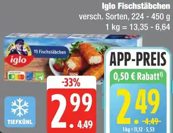 Edeka Frischemarkt Iglo Fischstäbchen Angebot