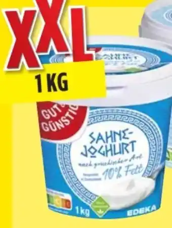 Edeka Gut & Günstig Sahne-Joghurt XXL Angebot