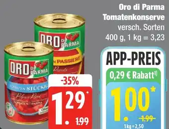 Edeka Frischemarkt Oro di Parma Tomatenkonserve Angebot