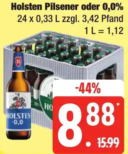 Edeka Frischemarkt Holsten Pilsener oder 0,0% Angebot