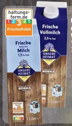 Edeka Unsere Heimat Echt & Gut Frische Weidemilch Angebot