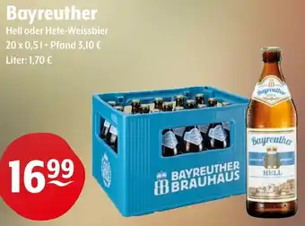 Trink und Spare Bayreuther Hell oder Hefe-Weissbier Angebot