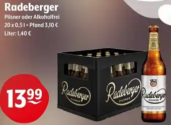 Trink und Spare Radeberger Pilsner oder Alkoholfrei Angebot