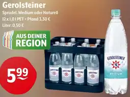 Trink und Spare Gerolsteiner Sprudel, Medium oder Naturell Angebot