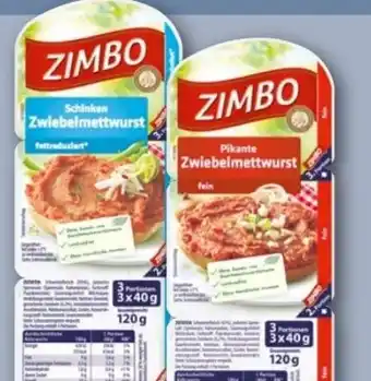 REWE Center Zimbo Schinken Zwiebelmettwurst Angebot