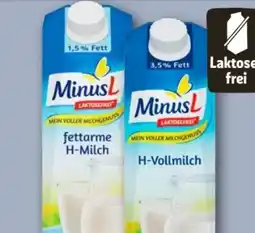 REWE Center Omira Minus L fettarme H-Milch Angebot