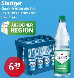 Trink und Spare Sinziger Classic, Medium oder Still Angebot