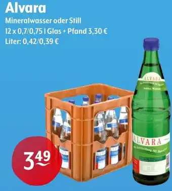 Trink und Spare Alvara Mineralwasser oder Still Angebot