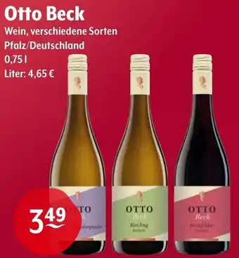 Trink und Spare Otto Beck Angebot