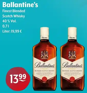 Trink und Spare Ballantine's Finest Blended Scotch Whisky Angebot